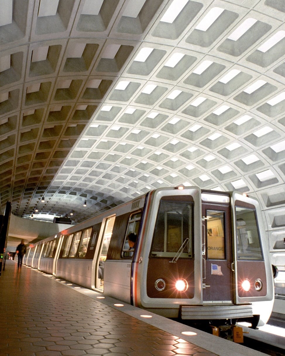 D.C. public transportation, the underground metro.